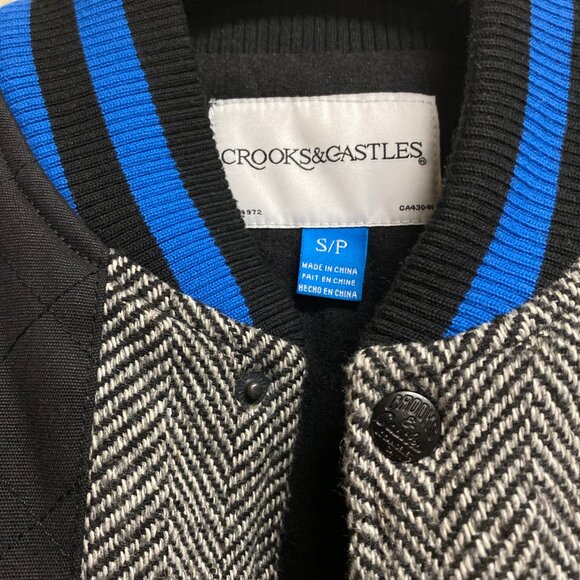 Crooks And Castles Mens Small Embroidered Casual Bomber Jacket - Picture 7 of 8